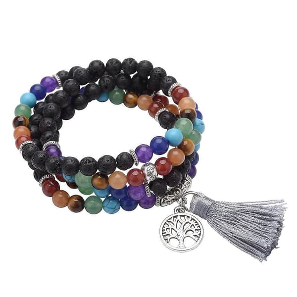 108 Pärlor Wrap Armband Healing Reiki Halsband