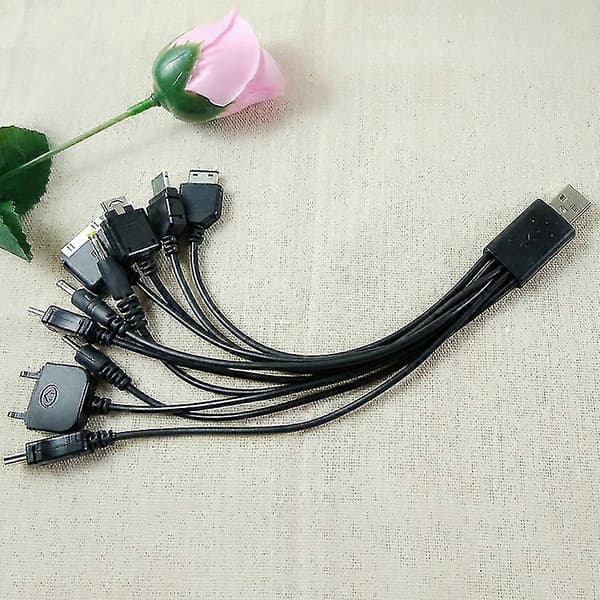USB-kaapelit Motorola Samsung LG - 10 in 1 Monitoiminen Lataus- ja Datakaapeli