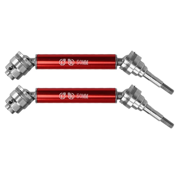 1 par RC forreste drivaksel Stål Aluminiumlegering Rustfri 1/10 forreste transmissionsaksel til TRAXXAS Rød