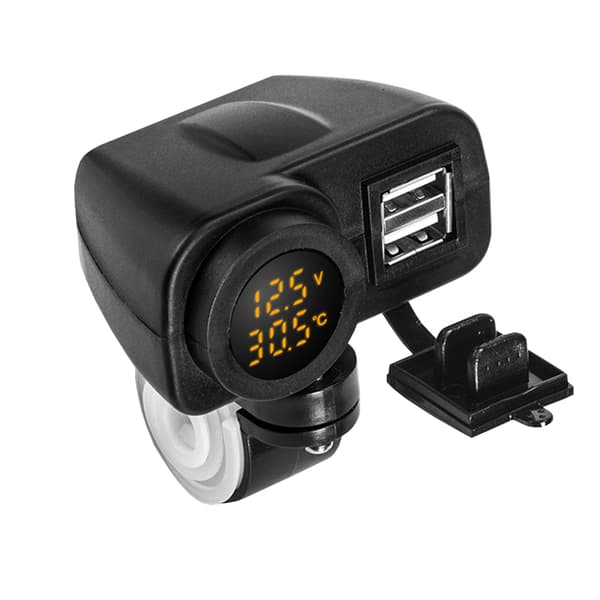 12,5V motorcykel USB-oplader - til 2,1A 12V motorcykeloplader -