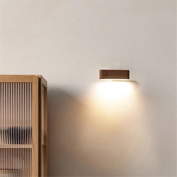 (pow yeah!) Wall Lights with Rechargeable Battery, 360° Rotation, Dimmable, Battery-Powered Wall Lamp