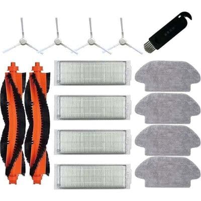 Robotti-imurin lisävarusteet - ZOR® - Vacuum-Mop 2S - S12 - S10 - 4 moppiliinaa - 4 HEPA-suodatinta