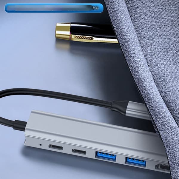 5-in-1 USB-C to HDMI Hub 4K with USB-C Data & 100W PD Charging, Compatible with Macbook/Huawei/Apple