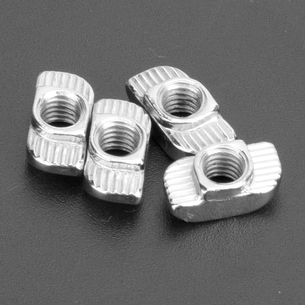Europeisk Standard T-mutter M6 Gjenge 30T Glidemutter 100 stk