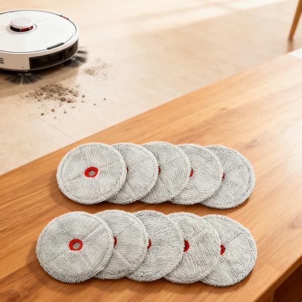 Mikrofiber Moppe Designet Kode Roboking Ai 4-pak og 10 Klude til LG ForZero Støvsuger 10 Pack
