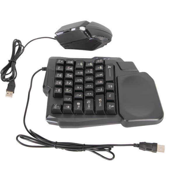 Half-Hand Gaming Keyboard and Mouse Combo Wired Gaming Mouse Converter for Android for Harmony for iOS 10.0-13.3