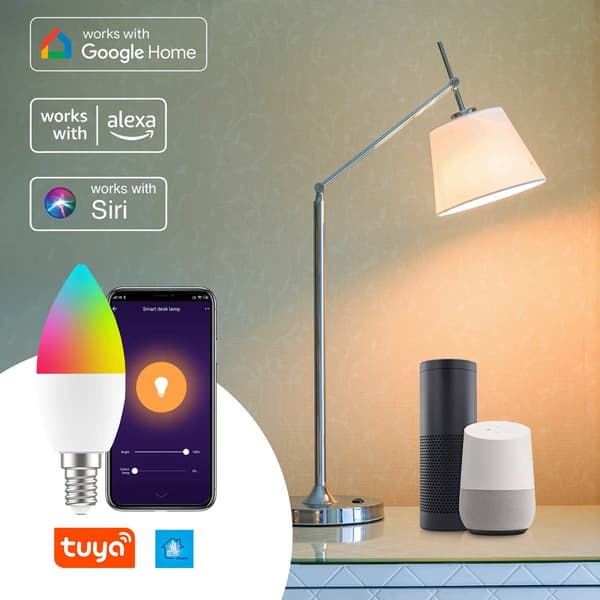 Extralink Smart Life LED-lamppu E14 C37 – RGB – WiFi – 2700–6500K – 5W