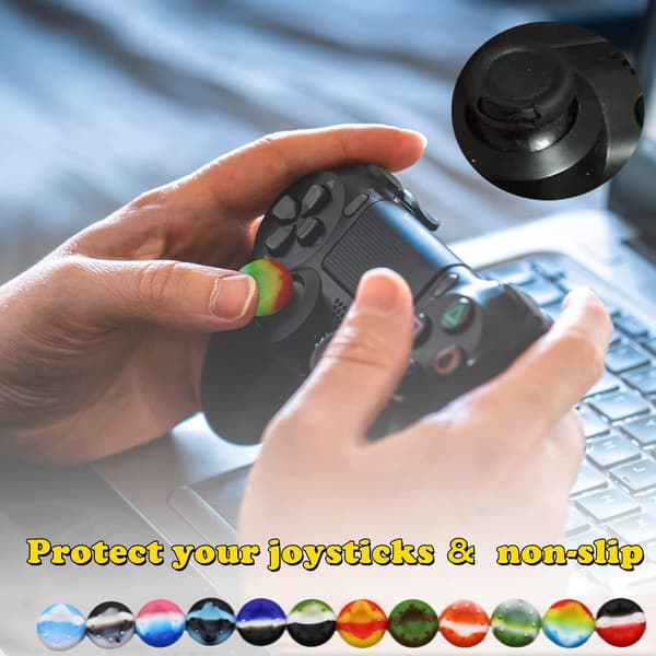 4 stk. Passer til Switch Pro-håndtag joystick-beskyttelse PS4/360/OEN-håndtag silikonebeskyttelse knapbeskyttelse