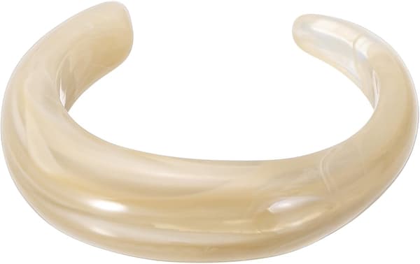 Akryl åbne chunky armbånd til kvinder, brune Brown