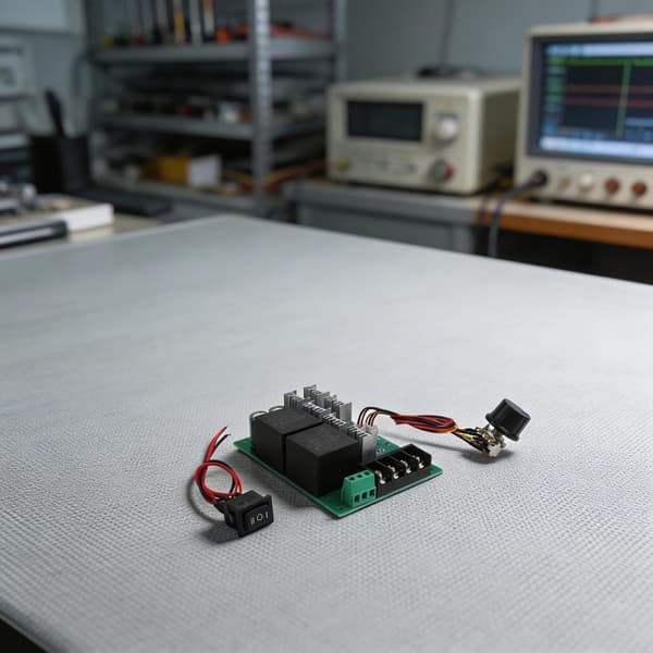 40A børstet motor og potentiometerknapindgang til controller med frem/tilbage-kontakt DC10V 50V strøm