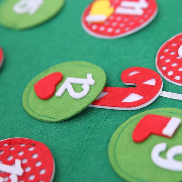 Filtadventskalender för Julgran - Nedräkning till Jul