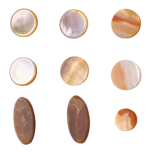 9 stk Saksofon Fingerputer Nøkkelknapper Musikkinstrument Tilbehør Flere Størrelser C355 Gul