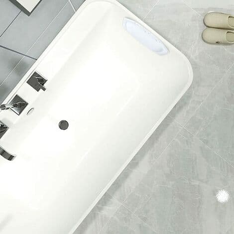 Non-slip Bath Headrest Bath Pillow Bathtub White Suction Cup Ergonomic Waterproof Bath Pillow with Suction Cup Spa Bathtub-FM-