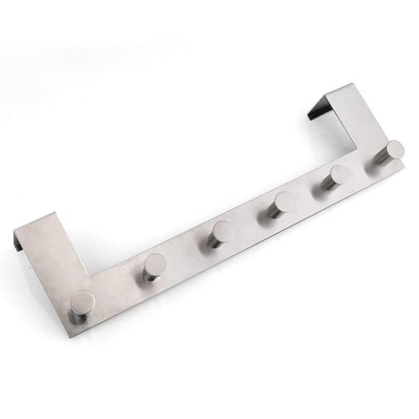 Stainless Steel Six-Hook Door Hooks Non-marking Hooks
