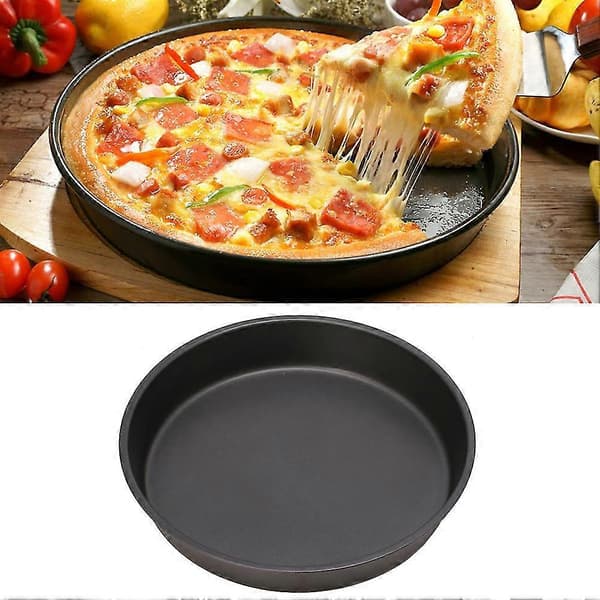 Ny Rund Djup Pizzaform Non-stick Pajform Bakredskap Stål