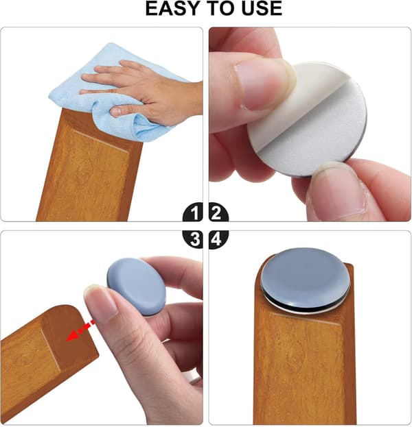 20 STK Selvklebende Teflon Møbelglidere 20 STK 25mm 1\" 1"