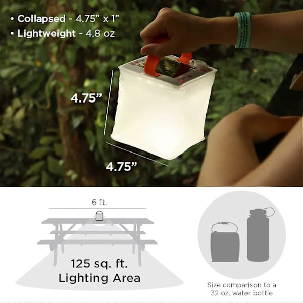 Luminaid Packlite Nova USB Solcelledrevet Oppblåsbar Vanntett Lampe