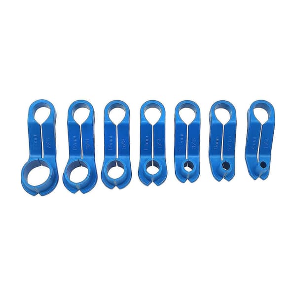 7PCS AC Fuel Line Tool Fuel Line Angled Disconnect Tool Set Blue Replacement for Ford and Chrysler
