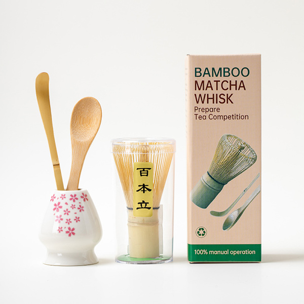 Matcha Whisk Set SQ Small Set 4pcs Sakura New Box