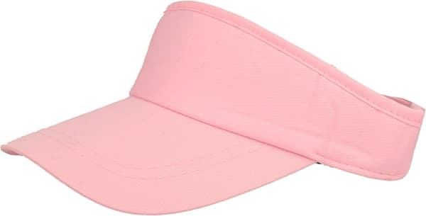 Solskjerm med borrelås for menn og kvinner (én størrelse, rosa)