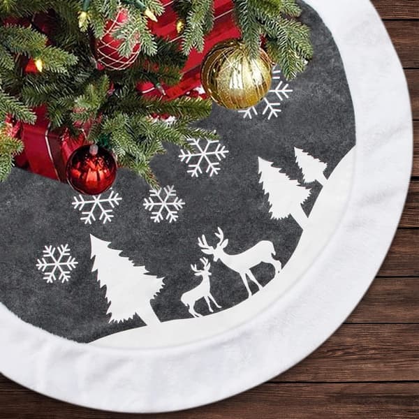 1 st julgransmatta 90 cm, stor älg julgransmatta lapp