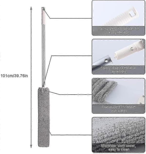 Joymop Pads Dampmoppkluter Gjenbrukbar Dampmoppklut For Daglig Bruk S6002EU Grå 9.00X9.00X1.50CM