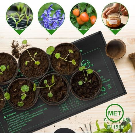 Plant Heating Mat, Greenhouse Heating Mat, Waterproof Seed Germination Heating Mat, Hydroponic Seed Starting Heating Mat