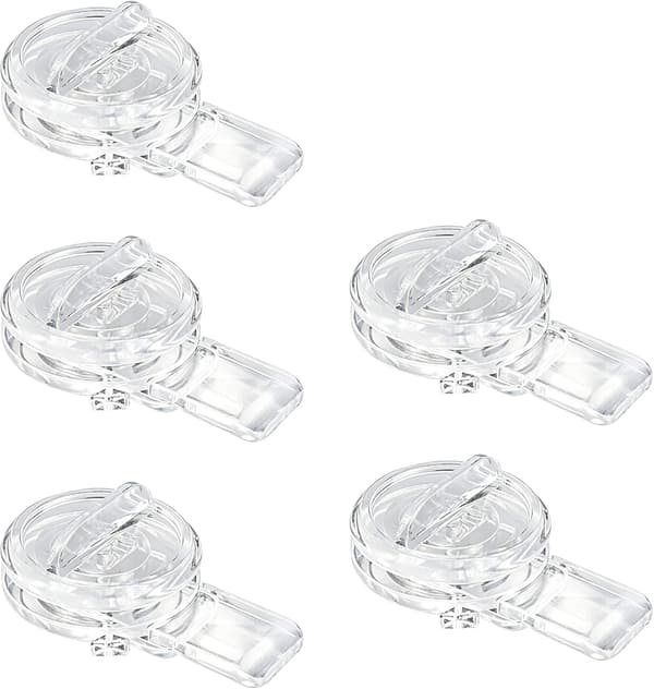 Plastlås Hasp 5st, Akryl Mini Spänne Spärr Transparent Gångjärn Haspar