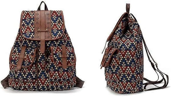 Backpack, Floral Backpack Casual Bag Leisure Backpack For Women
