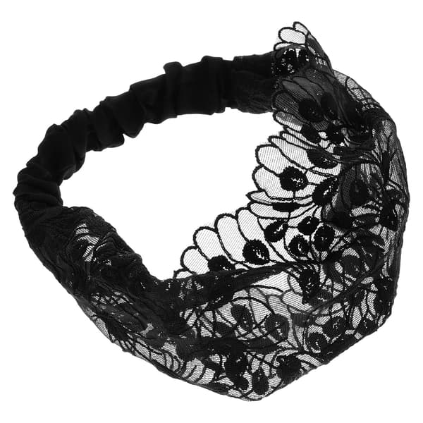 Blomsterblonde Hodebånd Bredt Elastisk Hårbånd for Kvinner Sklisikkert Sminke Spa Ansiktshodebånd Marineblå Hårstyling Tilbehør Grå