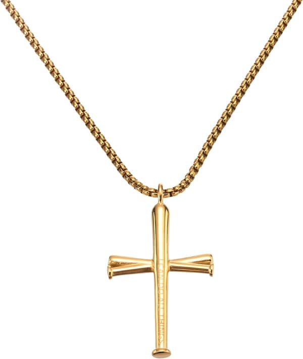 Baseball-ristikaulakoru Gold Tone