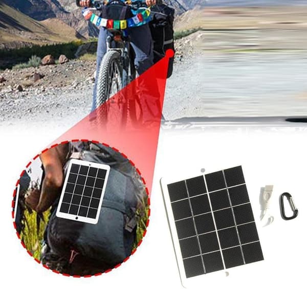USB-lader for utendørs camping, hage og DIY-prosjekter 6W 5V monokrystallinsk solcellepanel for lys