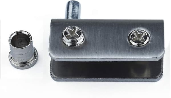4 Glasdørhængsler 90 Pivothængsel Punch-fri Glas Rustfrit Stål Passer Til 5-8mm Glas