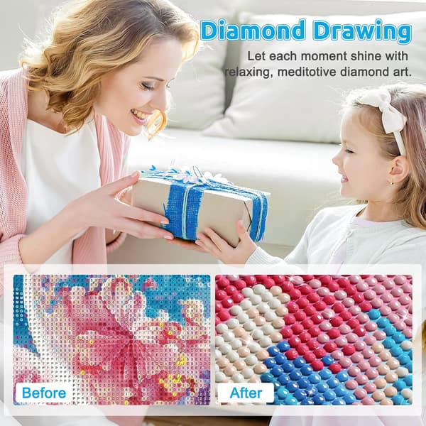 1. kjærlighetshjerte diamantmaleri, 5D DIY diamantmaleri i diamant