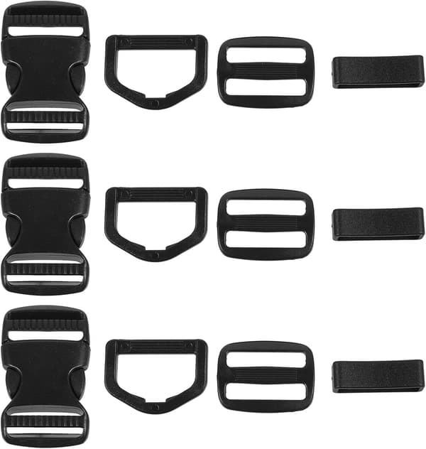 10 Sets Adjustable Small Quick Release Buckles, Strap Buckles, Replacements