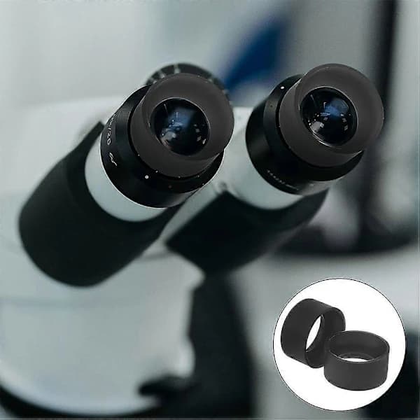 2 Pcs Binocular Rubber Eyecups for 36mm-38mm Stereoscopic Microscope Eyepiece Binocular Eyecup Replacement Rubber Eyecup Protector Eyepiece Cover
