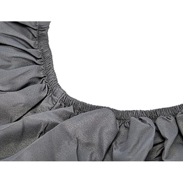 Utopia Bedding Fitted Sheet - Grey, 160 x 200 cm - 35 cm Deep for Thick Mattress - Brushed Microfiber Polyester