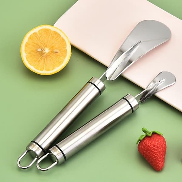 Grapefruktåpner i rustfritt stål, grapefruktkniv for kjøkkenet, allsidig sitrusfruktskreller for grapefrukt, sitron, appelsin