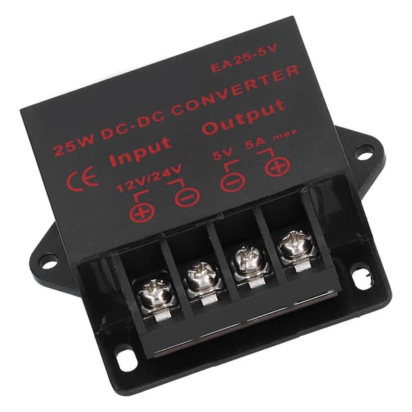 DC 12V 24V til 5V 5A Strømforsyningskonverter Regulator Transformator Modul