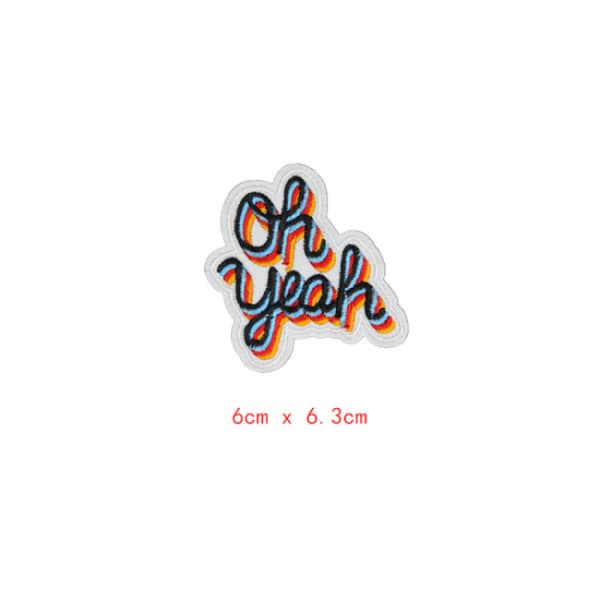 Iron-on patch, patch sticker, sew-on applique embroidery S