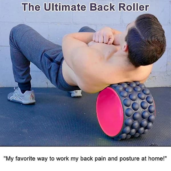 Zk-back+Purple Roller Myofascial Release Trigger Point Yoga Wheel Foam Roller For Treating Back Pain Deep Tissue Massage Exercise