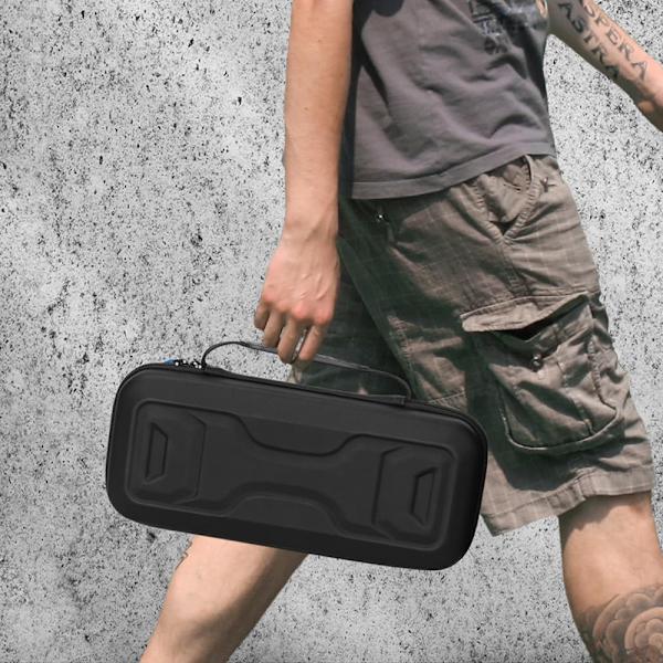 Gaming Console Case Black - PS5 Streaming Handheld Storage Case Set with PC Cover, Screen Protector and Joystick Caps