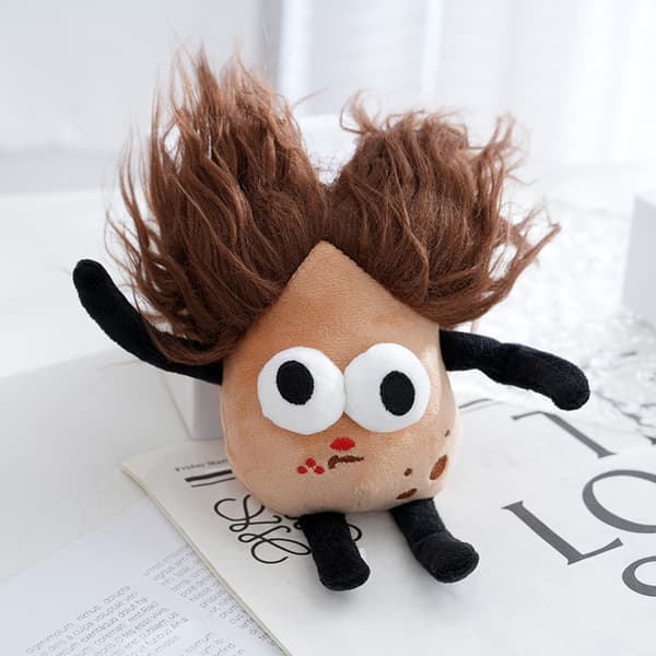 2-pack Fried Potato Braids Doll Pendant