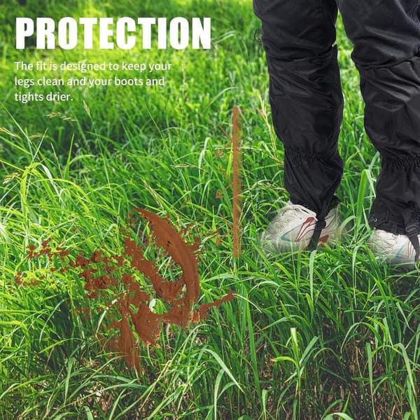 Waterproof Gaiters for Hiking and Mountaineering, Breathable Adjustable for Boots, 1 Pair