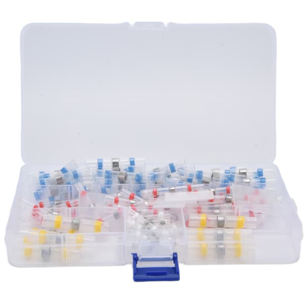 120 Pcs Heat Shrink Connectors Waterproof Crimp Terminals Electrical Wire Splice Kit