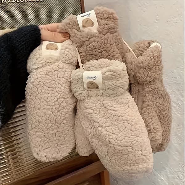 2 stk Varme Vinterhansker - Mykt og ikke-elastisk design, gir varme og isolasjon, egnet for pendling og daglig bruk. Khaki