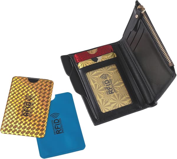 Fargerik RFID-kortholder, 9 deler blokkering for kvinner og menn
