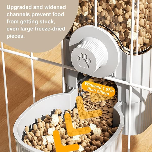 Automatic Hanging Food and Water Feeder Gravity Feeding Station for Rabbits Watering Set Self-Feeding Feeder Suitable for Parrots Birds