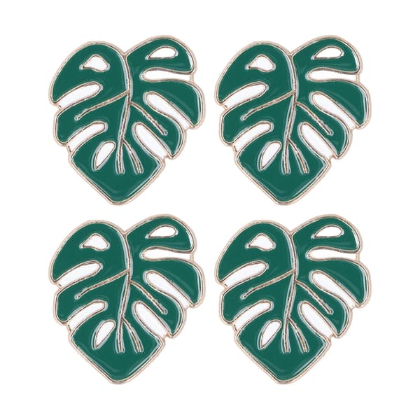 4 st nålhållare set DIY magnet korsstygn broderitillbehör gröna blad