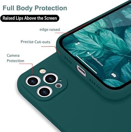 (Vert) iPhone 13 Pro Max -yhteensopiva iskunkestävä silikonikuori
